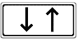 VZ 1000-31 - Verkehr in beide Richtungen