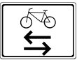 VZ 1000-32 - Radfahrer kreuzen von links und rechts