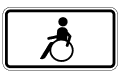 VZ 1044-10 Nur Schwerbehinderte mit außergewöhnlicher Gehbehinderung und Blinde