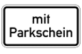 VZ 1052-33 nur mit Parkschein