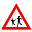 Verkehrszeichen 136: Kinder