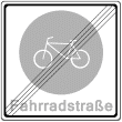 VZ 244-2 - Ende einer Fahrradstraße