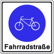 VZ 244-1 - Beginn einer Fahradstraße