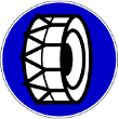 VZ 268 - Schneeketten vorgeschrieben