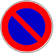 Verkehrszeichen 286. eingeschränktes Halteverbot