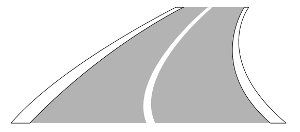 VZ 295 - Fahrstreifen- und Fahrbahnbegrenzung