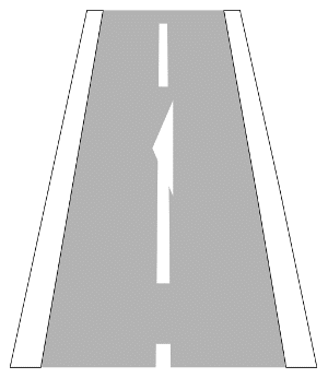 VZ 297-1 - Vorankündigungspfeil