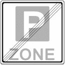 VZ 314-2 - Ende Parkraumbewirtschaftungszone