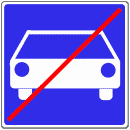 VZ 331-2 - Ende der Kraftfahrtstraße