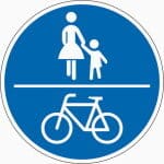 Verkehrszeichen 240: Gemeinsamer Geh- und Radweg