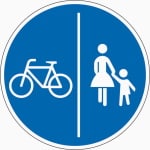 Verkehrszeichen 241: Getrennter Geh- und Radweg