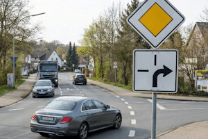 Abknickende Vorfahrt: An welchem Schild erkennen Sie sie?