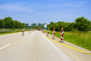 Außerorts kann eine Geschwindigkeitsbegrenzung auch wegen einer Baustelle angeordnet werden.