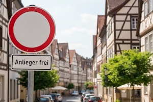 „Durchfahrt verboten“-Schild mit Zusatzschild „Anlieger frei“: Wann gelten Sie als Anlieger?