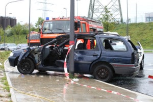 Fahrlässige Körperverletzung bei einem Verkehrsunfall kommt in Deutschland häufig vor.