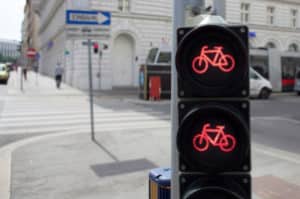 Rote Ampel beim Fahrrad - Bußgeldkatalog Fahrrad 2021