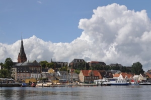 Die Stadt Flensburg: Aufzeichnungsort der Punktetabelle