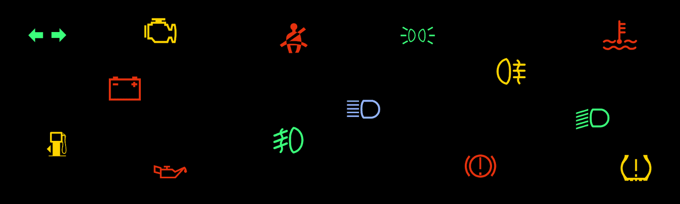 Kontrollleuchten im Auto: Was Farben und Symbole bedeuten