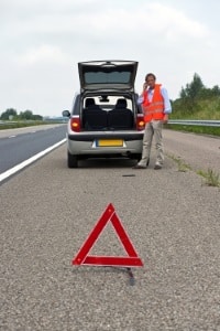 Probefahrt: Bei einem Unfall sind alle notwendigen Maßnahmen zu treffen.