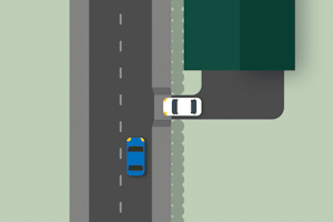 Wo gilt rechts vor links? Ist ein abgesenkter Bordstein ausreichend für diese Regelung?