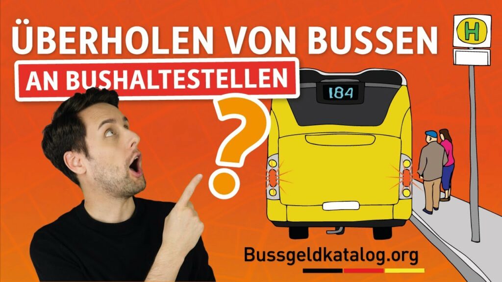 In diesem Video erfahren Sie, welche Regeln beim Überholen von Bussen an Haltestellen gelten.