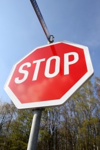 Verkehrsschild: Stoppschild