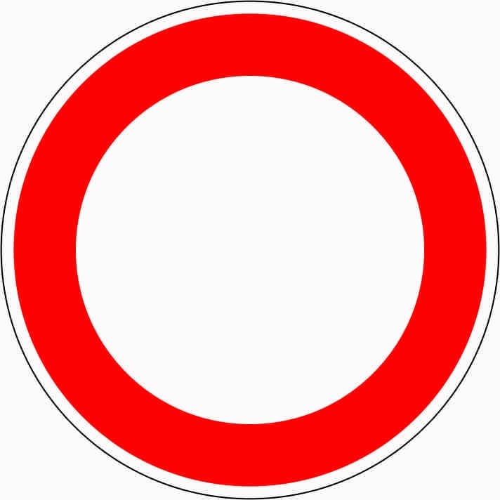 VZ 250: Durchfahrtsverbot